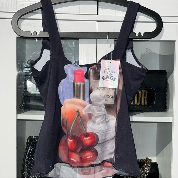 Fiorucci: L'eau De Fiorucci Gloria Top in Multi - Picture 5 of 14